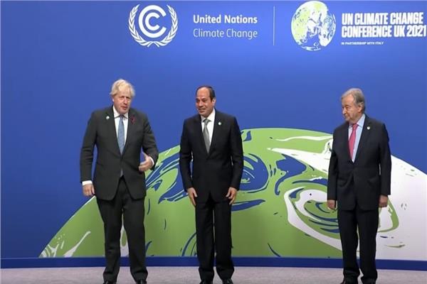 الرئيس عبد الفتاح السيسي خلال مشاركته في قمة المناخ