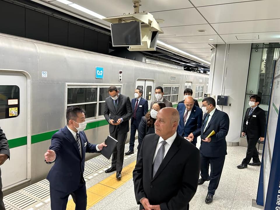 كامل الوزير وزير النقل يتفقد شركة طوكيو مترو