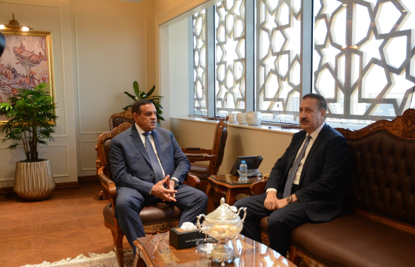 وزير التنمية المحلية هشام آمنة مع محافظ المنوفية إبراهيم أبو ليمون
