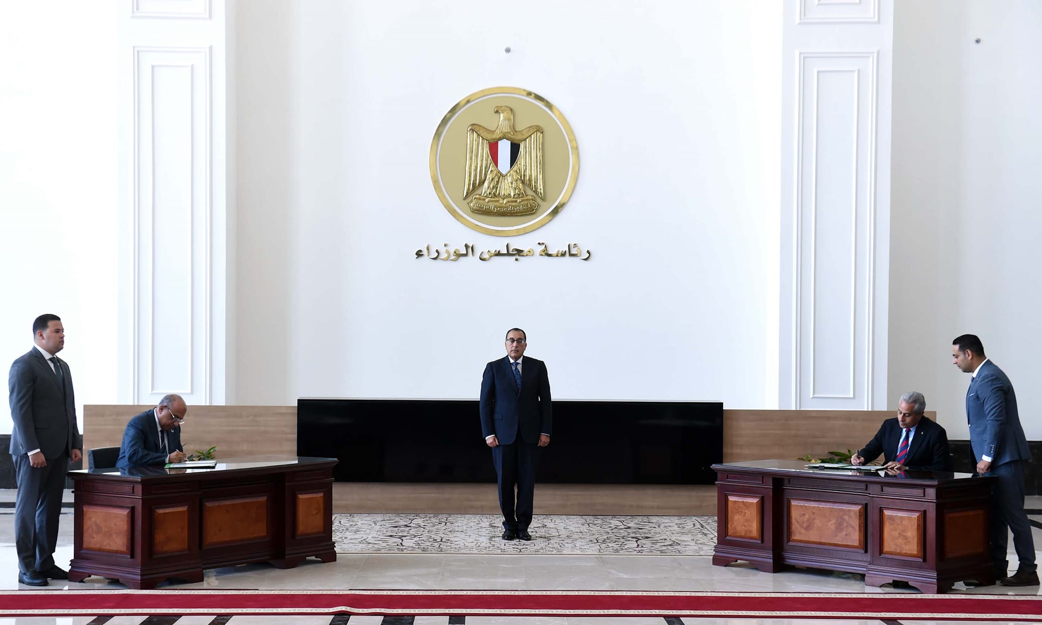 مصطفى مدبولي رئيس الوزراء يشهد توقيع بروتوكول تعاون