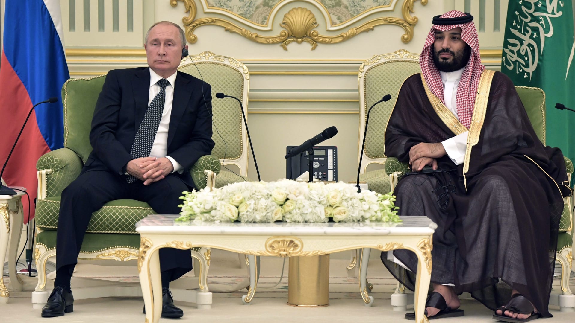 الروسي فلاديمير بوتين وولي العهد السعودي محمد بن سلمان